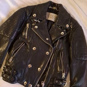 Burberry Loseley Biker jacket size US 4